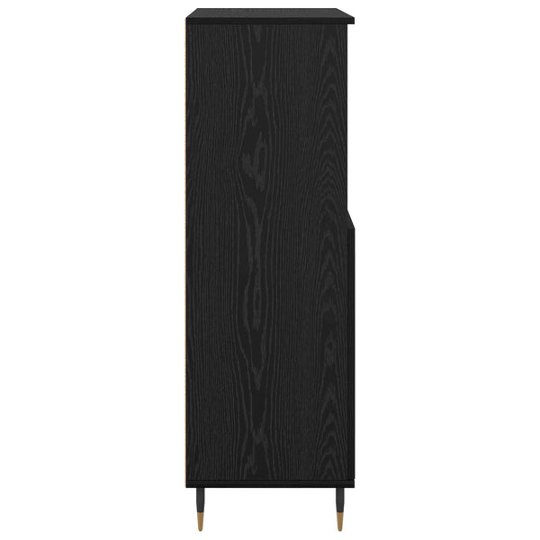 Korkea kaappi Musta 60 x 36 x 110 cm Tekninen puu