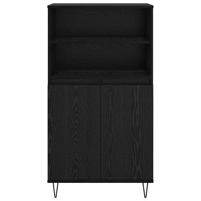 Korkea kaappi Musta 60 x 36 x 110 cm Tekninen puu