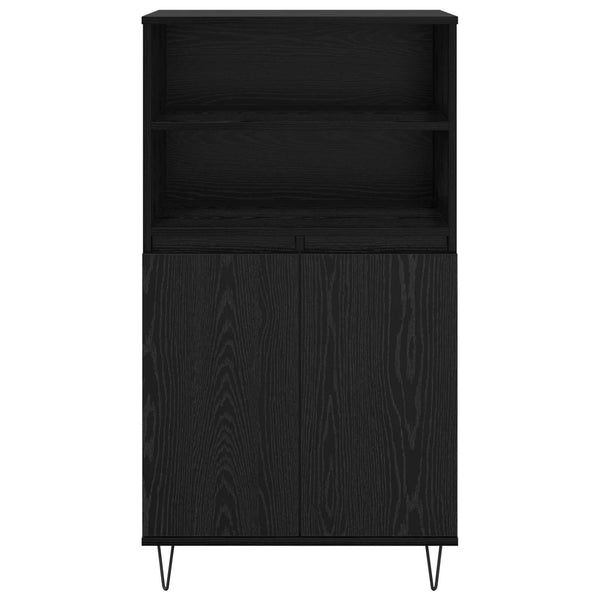Korkea kaappi Musta 60 x 36 x 110 cm Tekninen puu