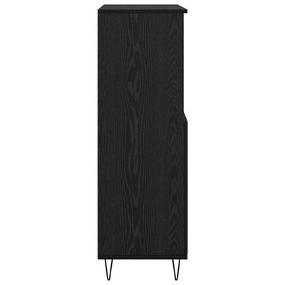 Korkea kaappi Musta 60 x 36 x 110 cm Tekninen puu