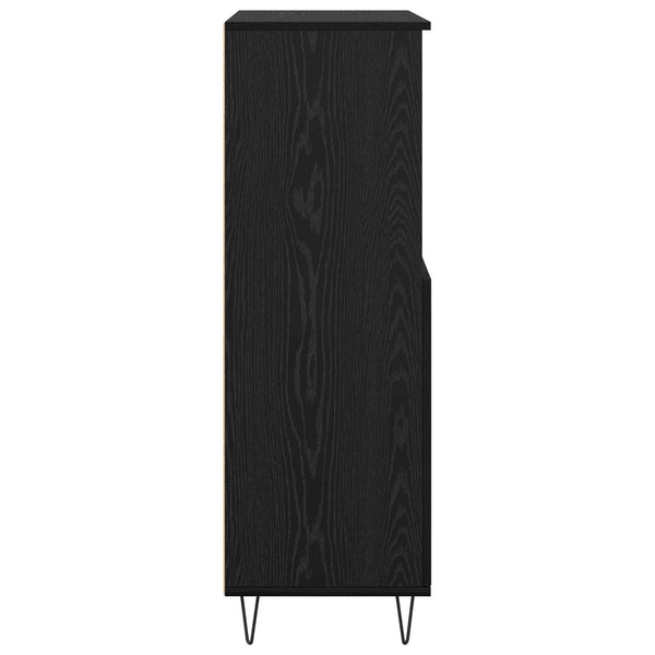 Korkea kaappi Musta 60 x 36 x 110 cm Tekninen puu