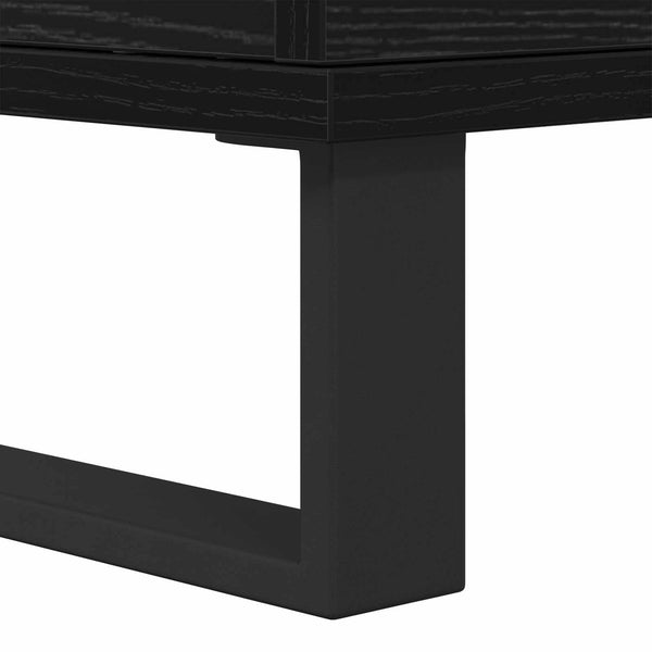 Korkea kaappi Musta 60 x 36 x 110 cm Tekninen puu
