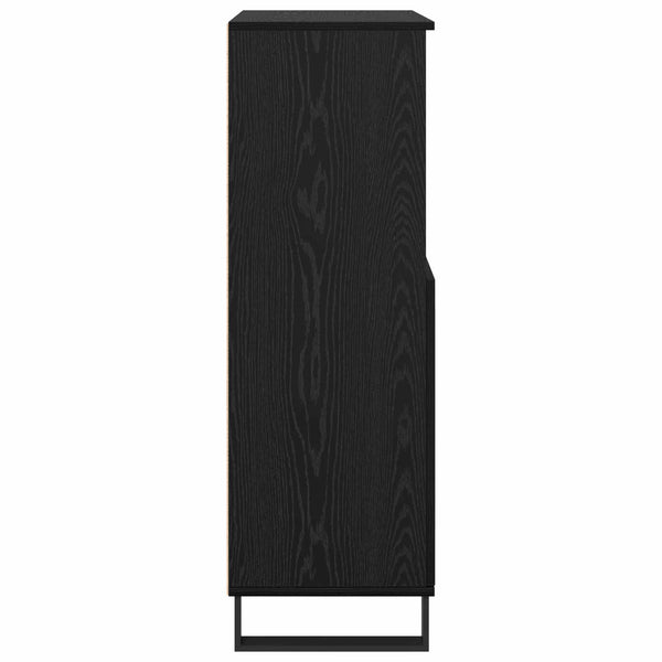 Korkea kaappi Musta 60 x 36 x 110 cm Tekninen puu