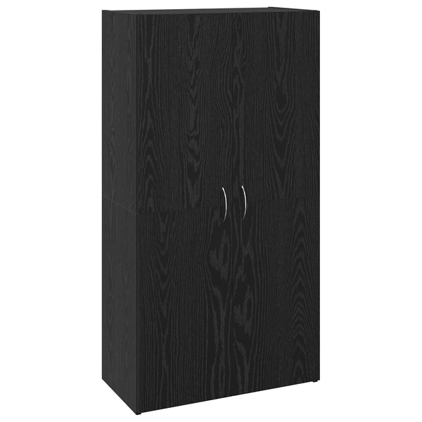 Toimistokaappi Musta tammi 60 x 32 x 115 cm Tekninen puu