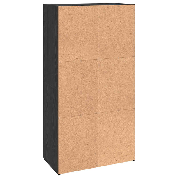 Toimistokaappi Musta tammi 60 x 32 x 115 cm Tekninen puu
