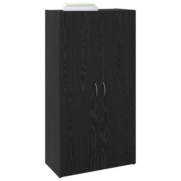 Toimistokaappi Musta tammi 60 x 32 x 115 cm Tekninen puu