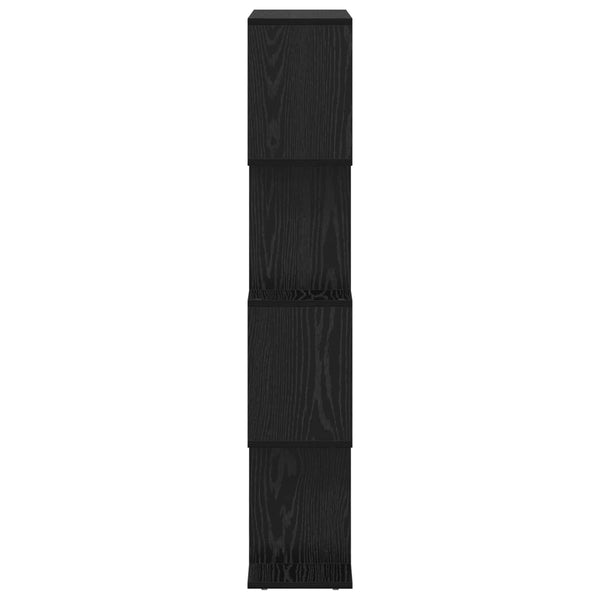 Kirjahylly 4 tasoa 70 x 24 x 129 cm Tekninen puu Musta tammi.