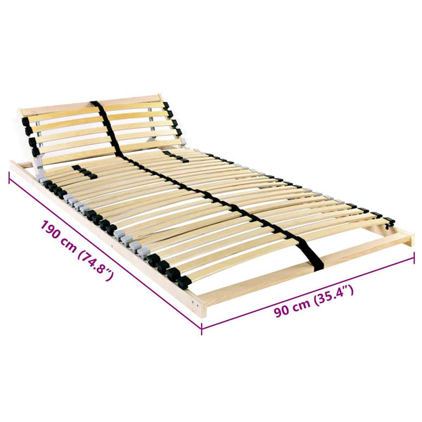 Kiinteä pyökki Ruskea 3FT Single Sälepohja