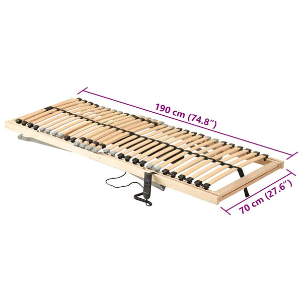 Sälepohja Ruskea 70 x 190 cm Kiinteä pyökki
