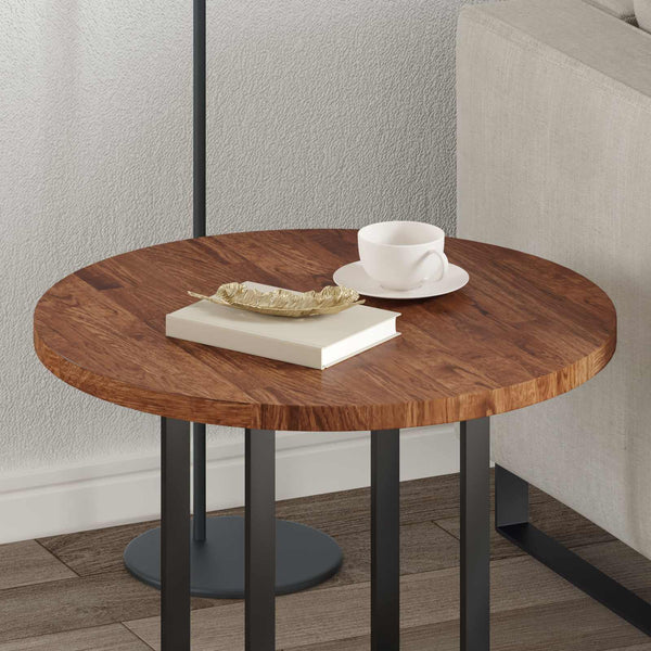Pöytälevy Ø 60 x 2,5 cm Pyöreä Mäntypuu Vaaleanruskea