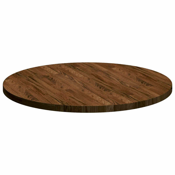 Pöytälevy Ø 70 x 2,5 cm Pyöreä Mäntypuu Tumma ruskea
