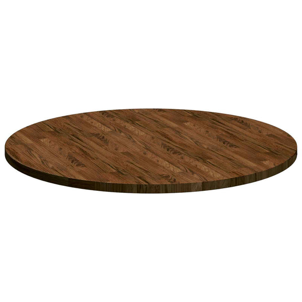 Pöytälevy Ø 90 x 2,5 cm Pyöreä Mäntypuu Tumma ruskea
