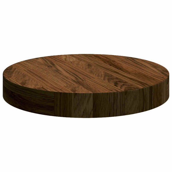 Pöytälevy Tumma ruskea Ø 30 x 4 cm Mäntypuu