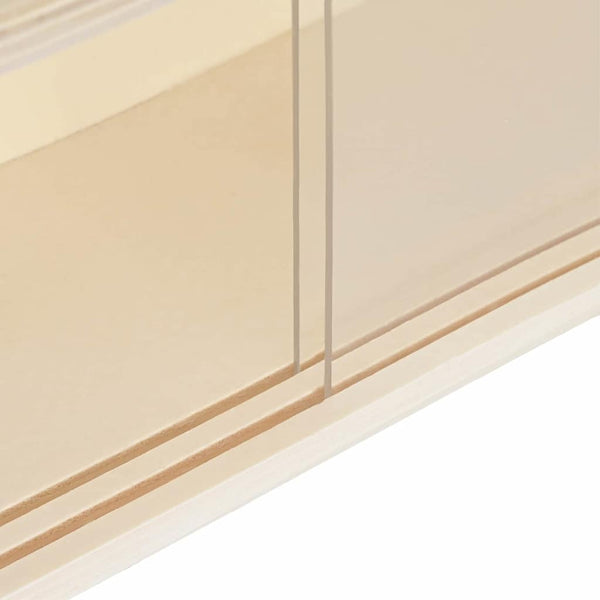 Seinädisplay-kaappi hyllyllä Beige 40 x 8,5 x 54 cm vaneri