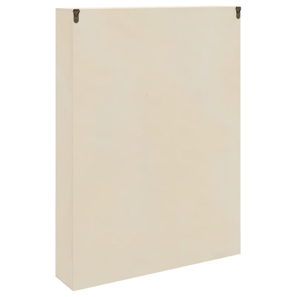 Seinädisplay-kaappi hyllyllä Beige 40 x 8,5 x 54 cm vaneri