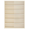 Seinädisplay-kaappi hyllyllä Beige 40 x 8,5 x 54 cm vaneri