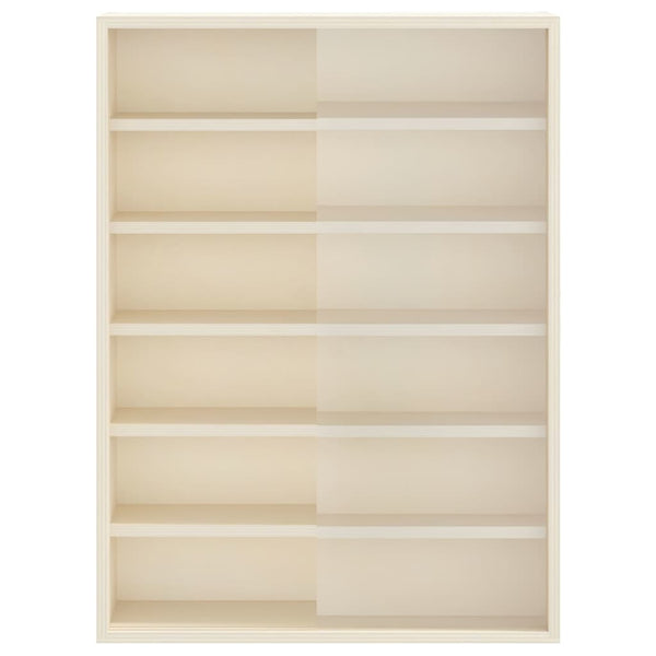 Seinädisplay-kaappi hyllyllä Beige 40 x 8,5 x 54 cm vaneri