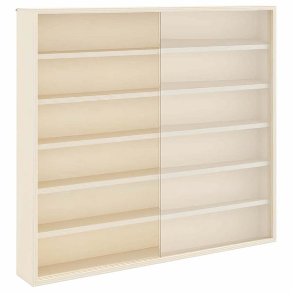 Seinädisplay-kaappi hyllyllä Beige 60 x 8,5 x 54 cm vaneri