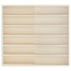 Seinädisplay-kaappi hyllyllä Beige 60 x 8,5 x 54 cm vaneri