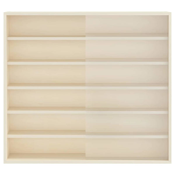 Seinädisplay-kaappi hyllyllä Beige 60 x 8,5 x 54 cm vaneri