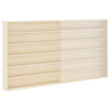 Seinädisplay-kaappi hyllyllä Beige 100 x 8,5 x 54 cm vaneri