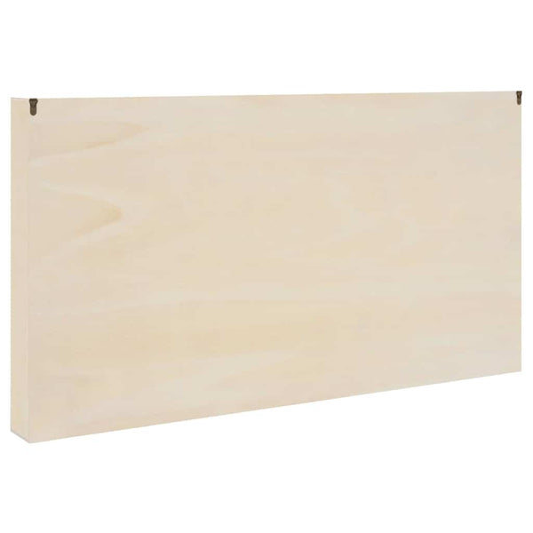 Seinädisplay-kaappi hyllyllä Beige 100 x 8,5 x 54 cm vaneri