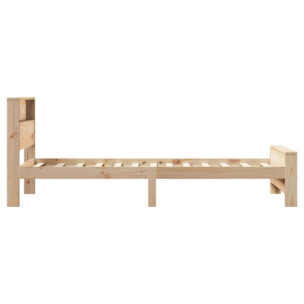 Sängyn runko päätyllä Ruskea 90 x 200 cm Tekninen puu