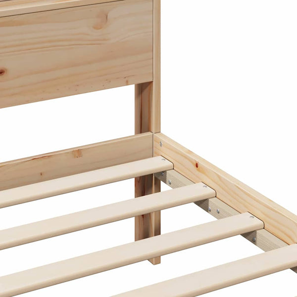 Sängyn runko päätyllä Ruskea 4FT Small Double Tekninen puu