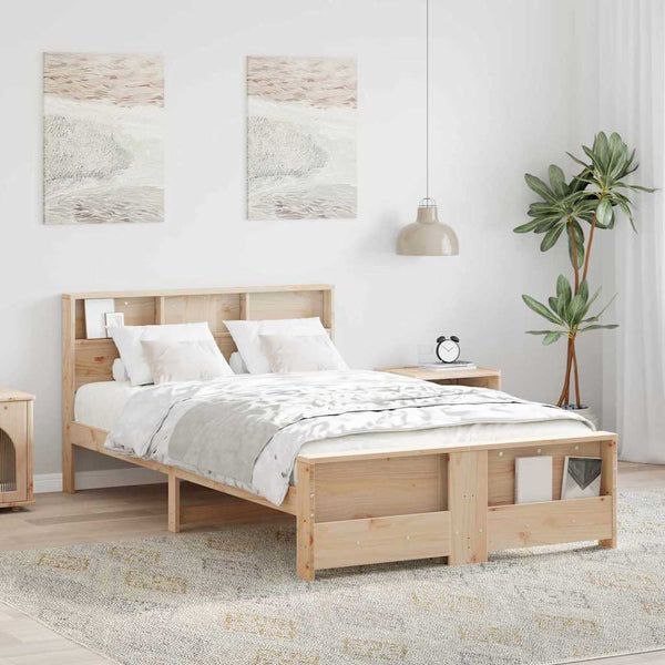 Sängyn runko päätyllä Ruskea 4FT Small Double Tekninen puu