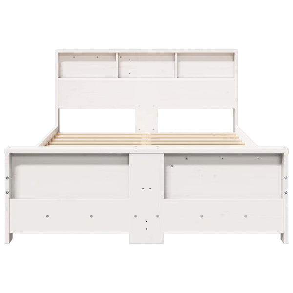 Valkoinen 4FT Small Double sängyn runko päädyllä teknisestä puusta