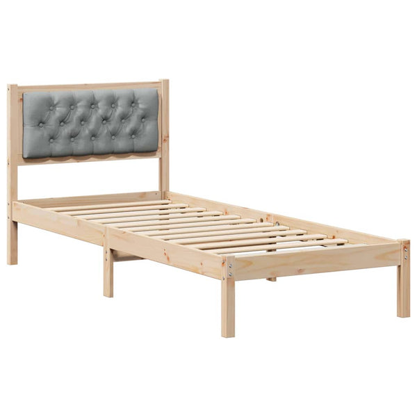 Massiivinen mänty sängyn runko, vaaleanharmaa 3FT Single