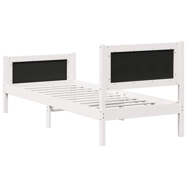 2FT6 Small Single vaaleanharmaa sängyn runko massiivista mäntyä