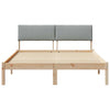 160 x 200 cm sängyn runko Täysi mänty, värit ruskea ja vaaleanharmaa