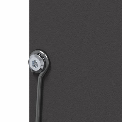 Kaninruokkija Musta 12,5 x 12,5 x 25 cm Kylmävalssattu teräs