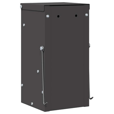 Kaninruokkija Musta 12,5 x 12,5 x 25 cm Kylmävalssattu teräs