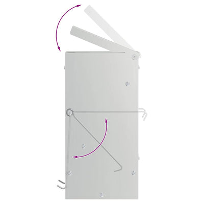 Kaninruokkija Hopea 12,5 x 12,5 x 25 cm Galvanoitu teräs