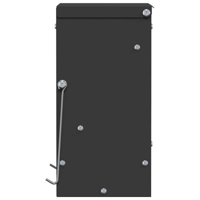 Kaninruokkija Musta 20 x 12,5 x 25 cm Kylmävalssattu teräs