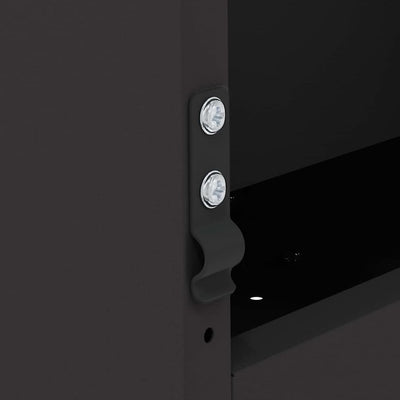 Kaninruokkija Musta 64.5 x 25.5 x 45.5 cm Kylmävalssattu teräs