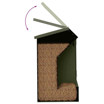 Kaninruokkija Oliivivihreä 64.5 x 25.5 x 45.5 cm