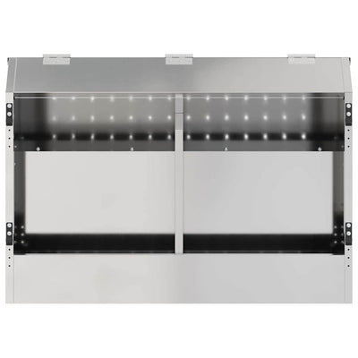 Kaninruokkija Hopea 64.5 x 25.5 x 45.5 cm Galvanoitu teräs