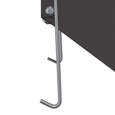 Kaninruokkija Musta 17.5 x 26 x 28.5 cm Kylmävalssattu teräs