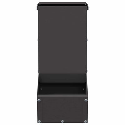 Kaninruokkija Musta 17.5 x 26 x 28.5 cm Kylmävalssattu teräs