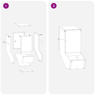 Kaninruokkija Oliivivihreä 17.5 x 26 x 28.5 cm