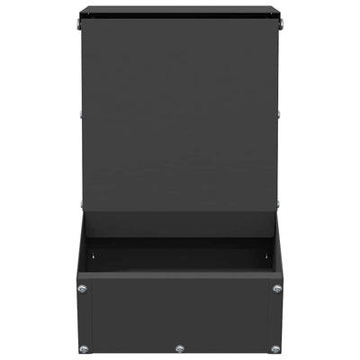 Kaninruokkija Musta 17.5 x 26 x 28.5 cm Kylmävalssattu teräs