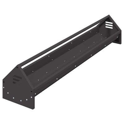 Kananruokinta-astia Musta 108 x 20,5 x 20 cm