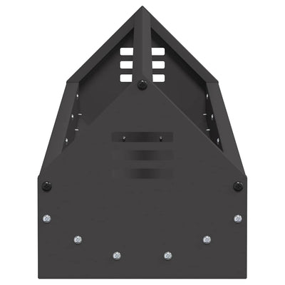 Kananruokinta-astia Musta 108 x 20,5 x 20 cm