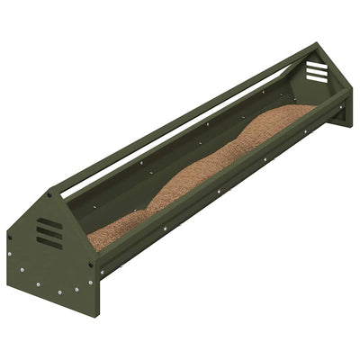 Kananruokinta-astia Oliivivihreä 108 x 20,5 x 20 cm