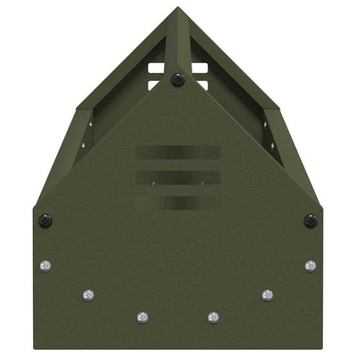 Kananruokinta-astia Oliivivihreä 108 x 20,5 x 20 cm