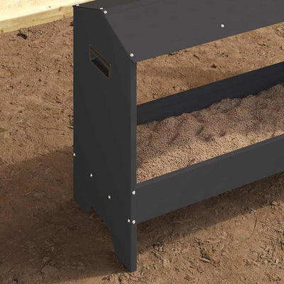 Kananruokinta-astia Musta 81 x 32 x 53,5 cm