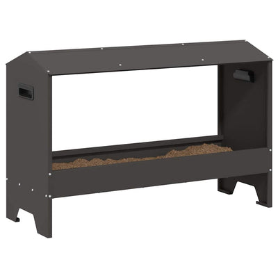 Kananruokinta-astia Musta 81 x 32 x 53,5 cm